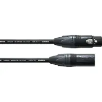 Cordial CPM 5 FM-FLEX XLR Verbindingskabel [1x XLR-bus - 1x XLR-stekker] 5.00 m Zwart