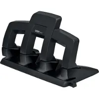Rapid Perforator Supreme Press Less SP34, 4-voudige perforatie 80 mm, voor 30 vellen, zwart/antraciet