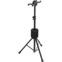 K&M 17620 Double Guitar Stand Black