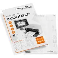 Durable Reservekaartjes voor naambadges op tafels, 52/104 x 100 mm, 40 stuks