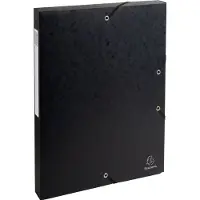 OfficeTown Exacompta elastobox Exabox zwart, rug van 2,5 cm