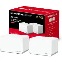 Mercusys HALO H70X (2-stuk), wit, intern, mesh-systeem, 350 m², dual-band (2,4 GHz/5 GHz), Wi-Fi 6 (802.11ax)