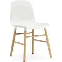 Normann Copenhagen Form Stoel Eiken Frame Wit - Stoelen Recyclebaar Polypropyleen White - 602816
