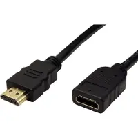 Value HDMI verlengkabel | | 1 meter (4K@30Hz, Verguld)