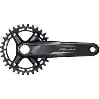 Shimano Crankstel Deore FC-M5100-1 10/11 speed - 30 tands - 175 mm - zwart