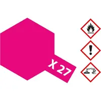Tamiya Hobbyverf Acrylverf - X-27 Red Clear - Gloss - Acryl - 23ml Verf potje - 23 ml