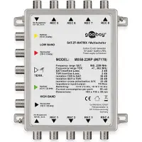 Goobay passieve satelliet multiswitch | 5 ingangen / 8 uitgangen