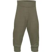 Engel - Baby Hose mit Nabelbund - Merino-ondergoed 50/56, olijfgroen