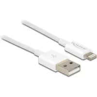 DeLOCK USB data and power cable for iPhone, iPad, iPod white 1 m