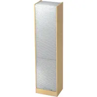 Hjh OFFICE PRO SIGNA R50 RE - Esdoorn/Zilver Roldeurkast Hoogte van de map | 5 OH Rail handvat (kunststof)