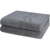 Ross Dames en Heren 2 X douchedoek - Als set Cashmere feeling