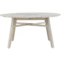Venture Home Rives tuintafel Ø150cm whitewash.