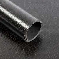 Floordirekt Rubber loper - Rubbermat - Dots - 2 mm - Zwart - 120 x 100 cm