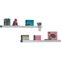 Vipack Wandrek Wandplank - Set in een moderne look met verborgen montage (set, 2-delig)