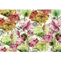 Komar Vliesbehang Vlies - Lotus - Afmeting 368 x 248 cm