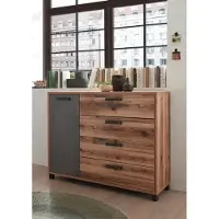 Emob Kast met laden en deuren DOVER in industrial design