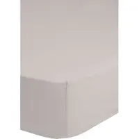 Hip Hoeslaken - katoensatijn - licht zand - 90x200 cm