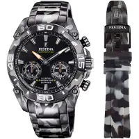 Festina Chronograaf Chrono Bike 2021 - Special Edition Connected Polshorloge, quartz, herenhorloge, stopwatchfunctie, ideaal als cadeau (set, 2-delig, Met wisselband)
