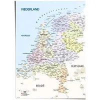 Reinders! Poster Schoolkaart Nederland