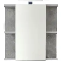 Trendteam badkamerspiegelkast, nano-beton, steingrijze melamine, 60 x 62 x 20 cm