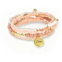 LASCANA Armband beige / nude / goud / wit