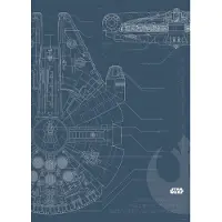 Komar Poster Star Wars Blauwdruk Falcon 50 X 70 Cm