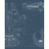 Komar Poster Star Wars Blauwdruk Falcon 40 X 50 Cm