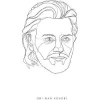 Komar Poster Star Wars Classic Force Faces Obi Wan 30 X 40 Cm