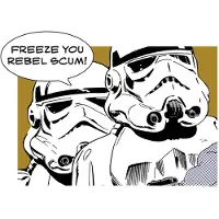 Komar Poster Star Wars Classic Comic Quote Stormtrooper 30 X 70 Cm