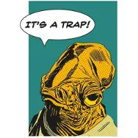 Komar Poster Star Wars Classic Comic Quote Ackbar 50 X 70 Cm