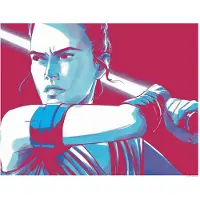 Komar Poster Star Wars Gezichten Rey 40 X 50 Cm