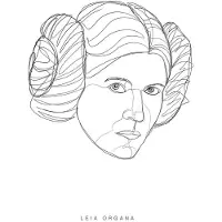 Komar Poster Star Wars Classic Force Gezichten Leia 50 X 70 Cm