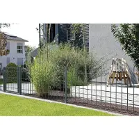 Alberts Metalen hek Uitbreidingsset Madrid Hoogte: 49,5, 73,5 en 98,5 cm, breedte: 200 cm, om in beton te verankeren