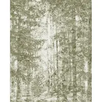 Komar Fotobehang Fading Forest - Groen - 2,50m X 200cm