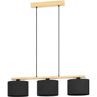 Eglo Hanglamp Castralvo, dimbaar, hout licht, Woon-/ Eetkamer, Hout, Hanglamp