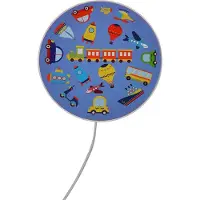 Niermann Standby Wandlamp Fahrzeuge, multicolor, Kinderkamer, Kunststof, Wandlamp