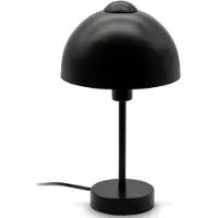 B.K.Licht Tafellamp BK_TL1529 Retro tafellamp, E14 fitting, mat zwart Nachttafellamp, bedlamp, kabelschakelaar, zonder lamp (max. 25W) (1 stuk)
