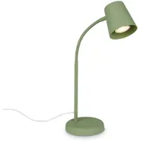 Briloner Skriva - Tafellamp - bureaulamp - met snoer - draaibaar tafellampje - excl. GU10 - 13 x 38,5 cm - groen
