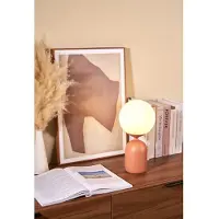 Pauleen Tafellamp Glowing Charm, bruin / roest, Woon-/ Eetkamer, Keramiek, Jong wonen, Tafellamp
