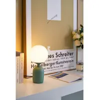 Pauleen Tafellamp Glowing Charm, groen, Woon-/ Eetkamer, Keramiek, Jong wonen, Tafellamp