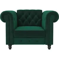 Dorel Home Chesterfield-fauteuil Felix met rugleuning 3-voudig verstelbaar, benen massief hout, zithoogte 46 cm
