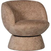 Woood Shuffle Draaifauteuil - Polyester - Naturel - 72x73x71