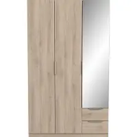 Demeyere Kast met 3 deuren, 2 laden en 1 spiegel ghost l119,4 cm