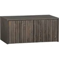 Woood New Gravure Kistbank - Essen - Espresso - 40x88x50