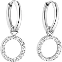 Purelei Oorbellen 'Closed Glow' zilver