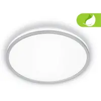 Briloner Pulap A – LED Plafonniere – plafondlamp met EEK A lichtbron* – indirect licht – neutraal wit licht – Ø 33cm - chroom