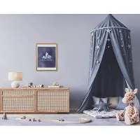 Komar Wanddecoratie Stitch Zonnige Kant Omhoog Wanddecoratie voor de kinderkamer - zonder lijst (1 stuk)