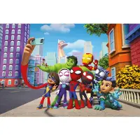 Komar Artprint op linnen Spidey and His Amazing Friends Selfie - Größe 90 x 60 cm (1 stuk)