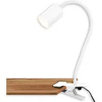 Briloner Fleks – Bureaulamp – klemlamp – kantelbaar & klemmbaar – klemspot met warm wit licht – 3.5W – wit – 40x10x6cm