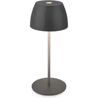 B.K.Licht Tafellamp voor buiten BK_TL1606 Mini Accu LED tafellamp, touchdimmer, met USB-C 2.700 k, 150lm, 2,5w, verwisselbare accu, max. 24h brandduur, antraciet (1 stuk)